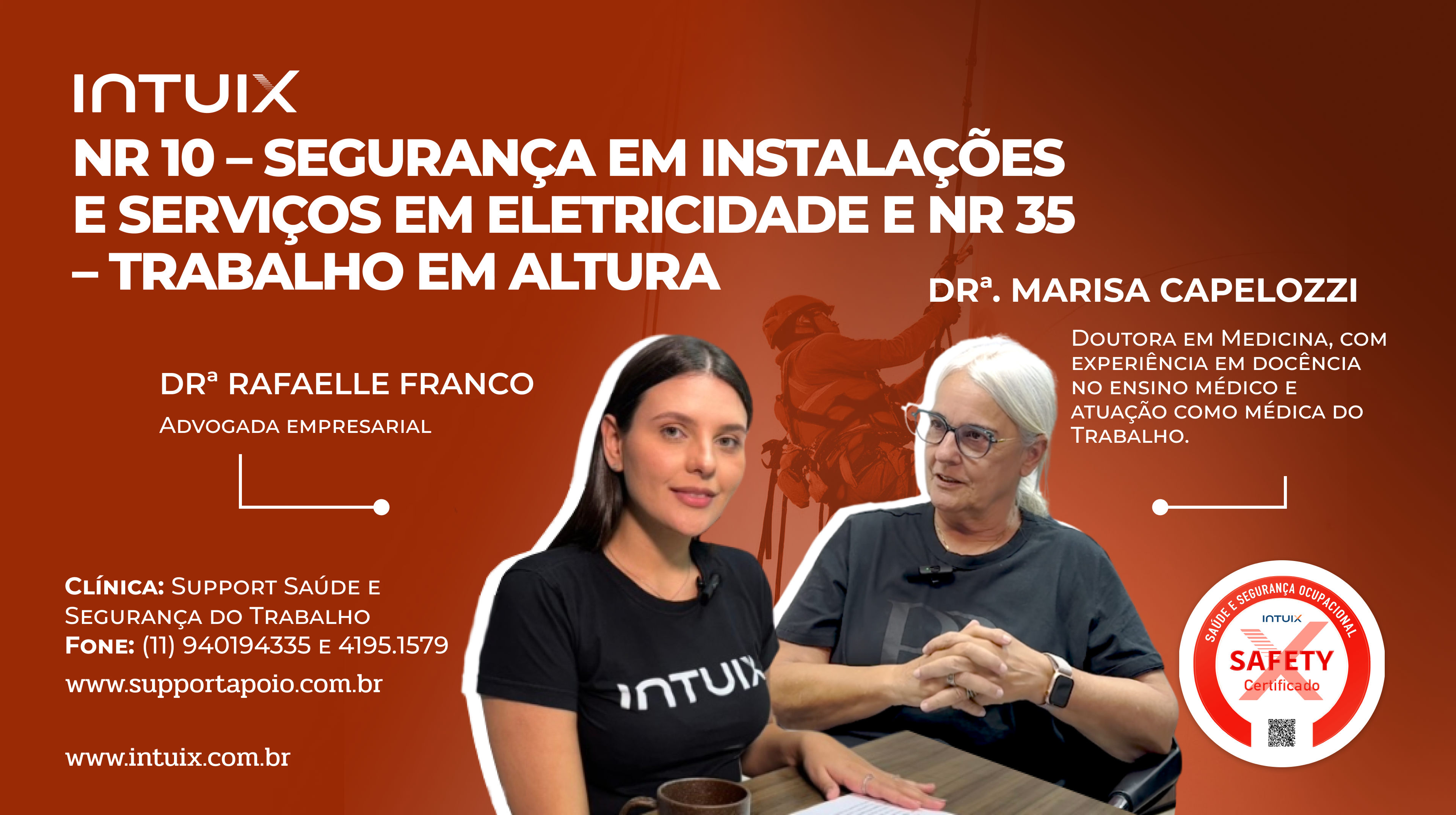 NR 10 – Segurança em Instalações e Serviços em Eletricidade e NR 35 – Trabalho em Altura