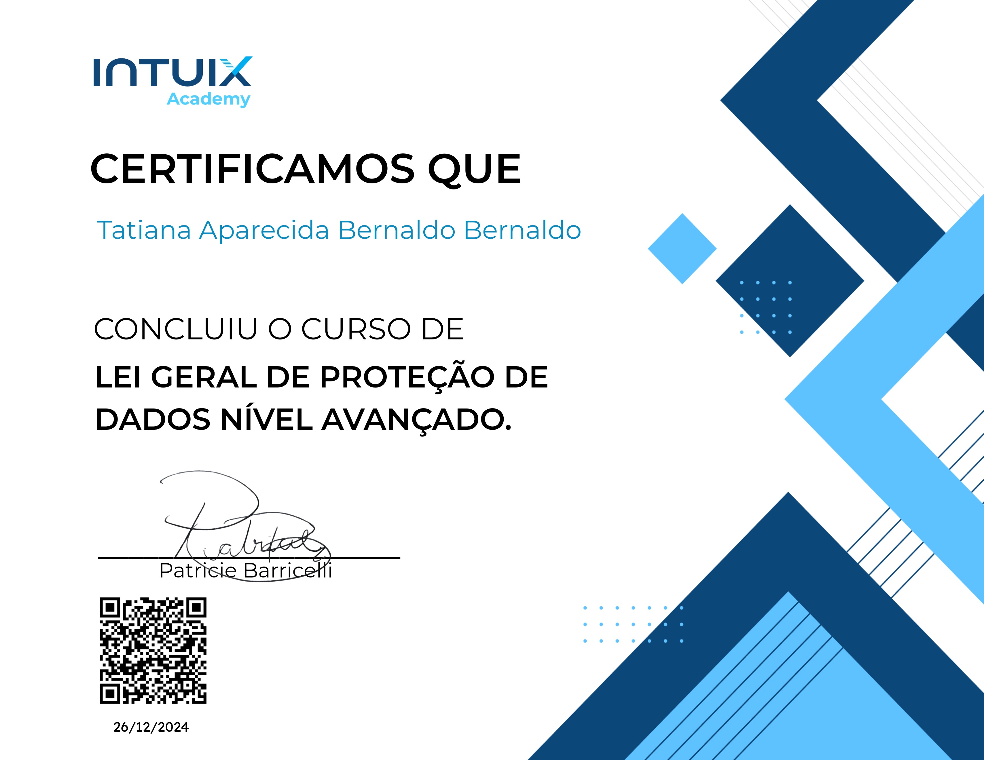 Lei Geral de Proteção de Dados (LGPD) – Avançado