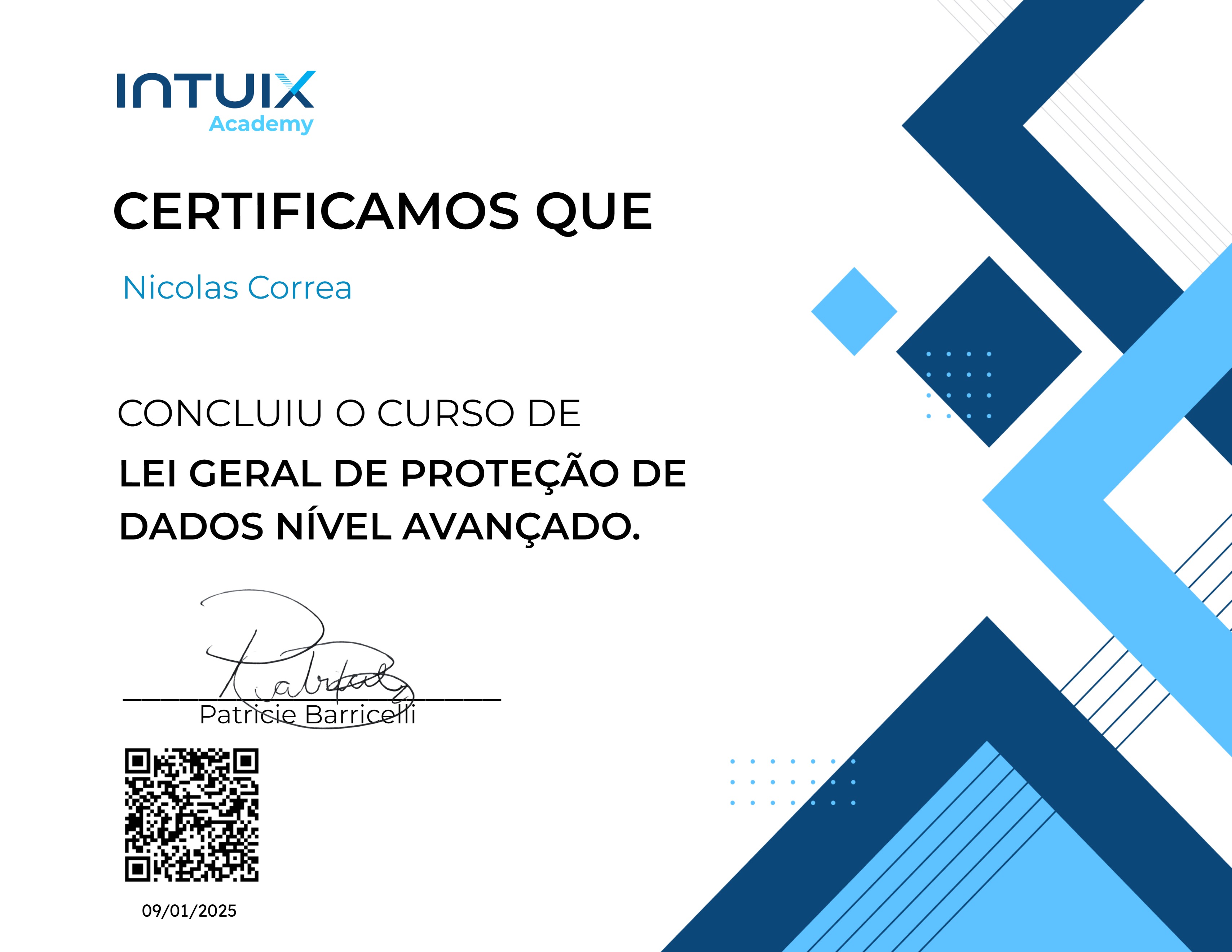 Lei Geral de Proteção de Dados (LGPD) – Avançado