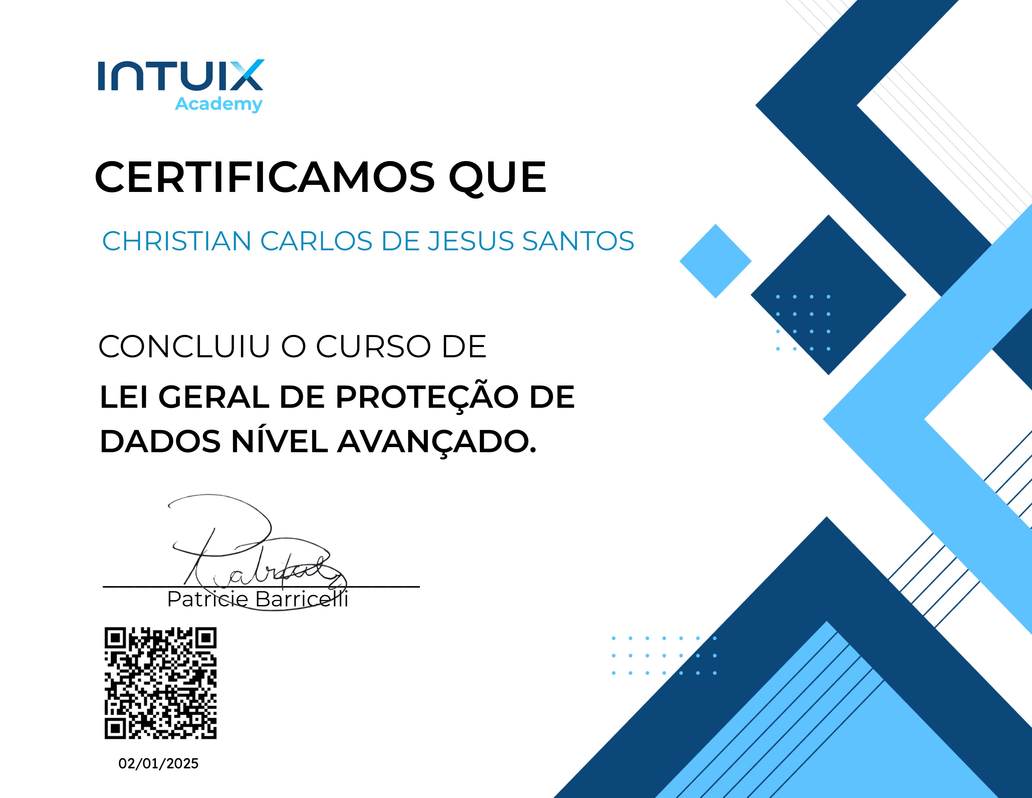 Lei Geral de Proteção de Dados (LGPD) – Avançado